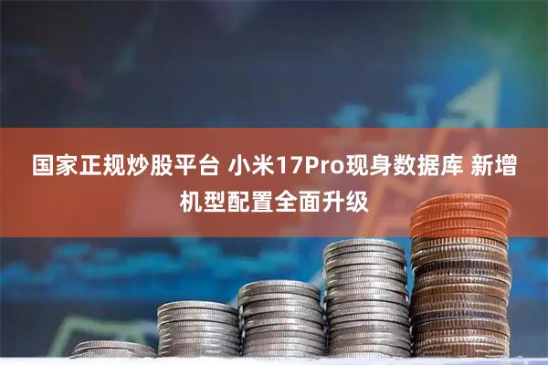 国家正规炒股平台 小米17Pro现身数据库 新增机型配置全面升级